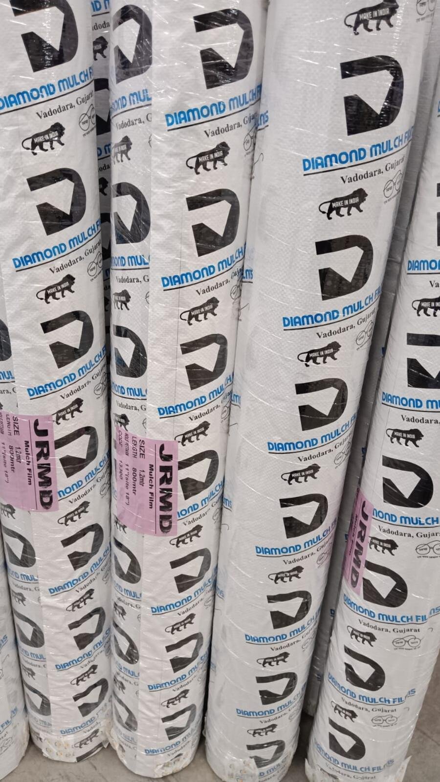 Warehouse stock of mulch film
